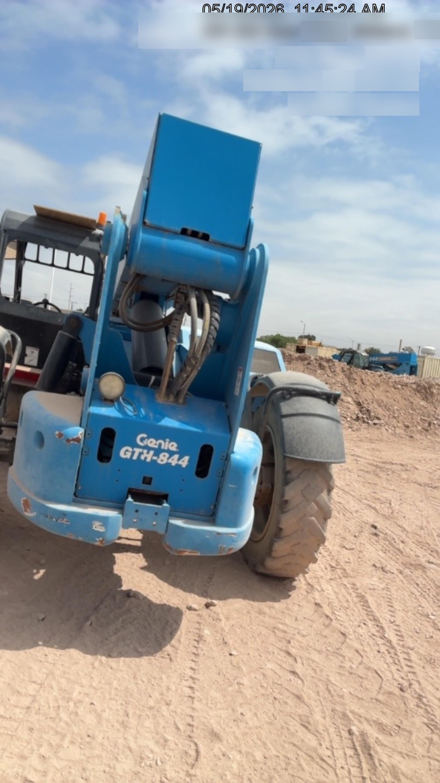 2018 Genie GTH-844 Genie GTH-844D w/Open ROPS, FF Tires, Work Light/Beacon, 60" Carriage and Forks