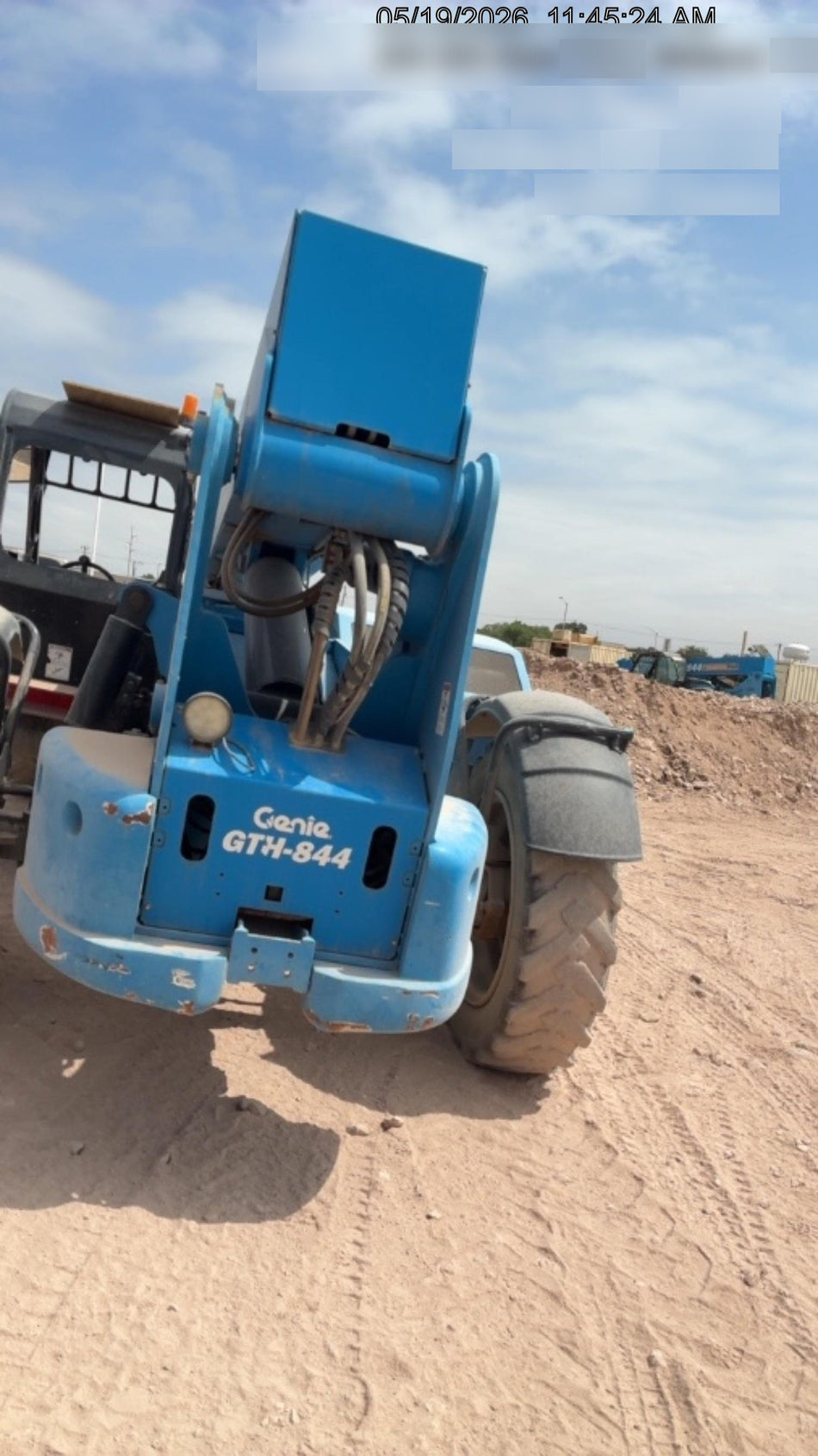 2018 Genie GTH-844 Genie GTH-844D w/Open ROPS, FF Tires, Work Light/Beacon, 60" Carriage and Forks