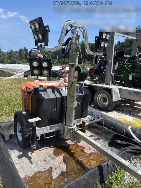 2024 Wanco WLTT-4MM4K Diesel, Deep Sea Controller, Shore Power Plug, Auto Start, (4) 350W LED Floodlights, 4kW Generator, 60 Gal Fuel Tank, 2" Ball, T3