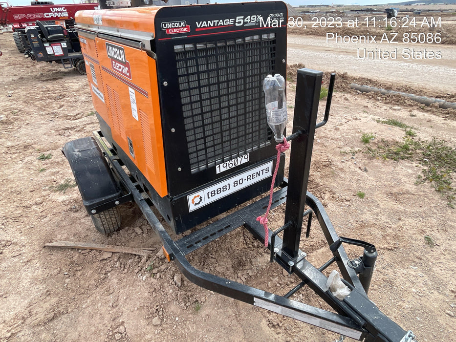 2021 Lincoln Electric Vantage 549X Ready Pak 3, ORANGE (includes trailer, cable rack, fender light kit)