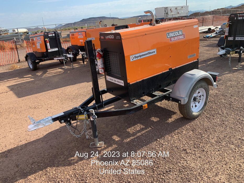 2022 Lincoln Electric LE400 Kubota V1505, Trlr, Cable Rack, Light Kit, ES Decals, T3