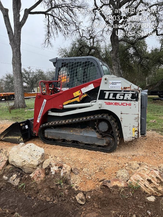 2022 Takeuchi TL6CR 65hp Kubota Diesel, Cab/Heat/Air, Rubber Tracks, Hydraulic QC