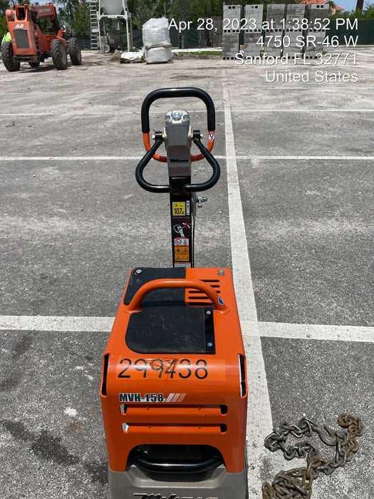 2023 Multiquip MVH158 Honda GX200, 17" Plate, Gas