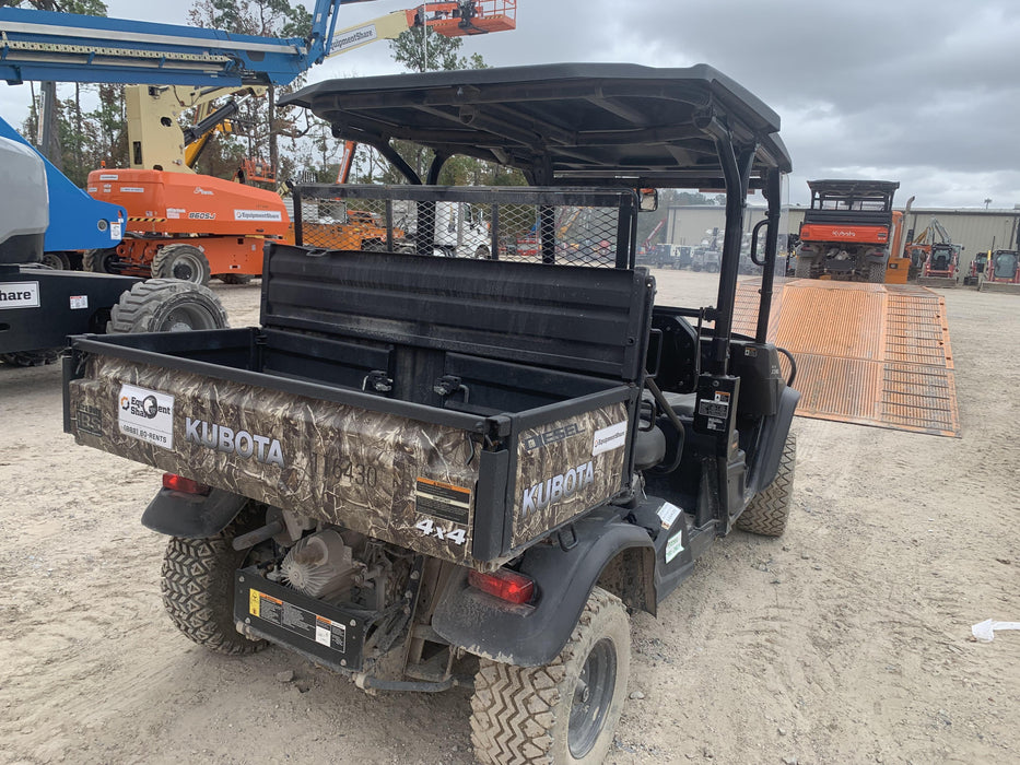2020 Kubota RTV-X1140 CAMO, CANOPY, STROBE, BACK UP ALARM, WINDSHIELD, FIRE EXT