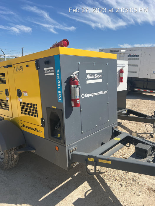 2021 ATLAS COPCO PAS 100 HF CS Enclosed