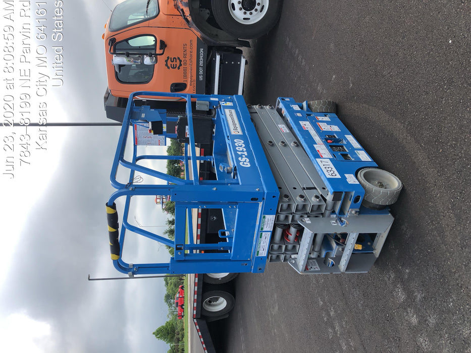 2020 Genie GS-1930 Solid Non Marking Tires, Beacon, Folding rails with half height swing gate