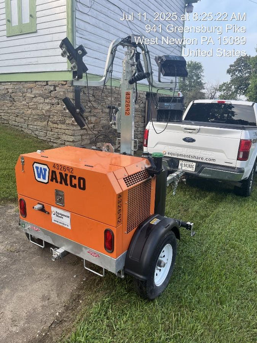 2024 Wanco WLTT-4MM4K Diesel, Deep Sea Controller, Shore Power Plug, Auto Start, (4) 350W LED Floodlights, 4kW Generator, 60 Gal Fuel Tank, 2" Ball, T3