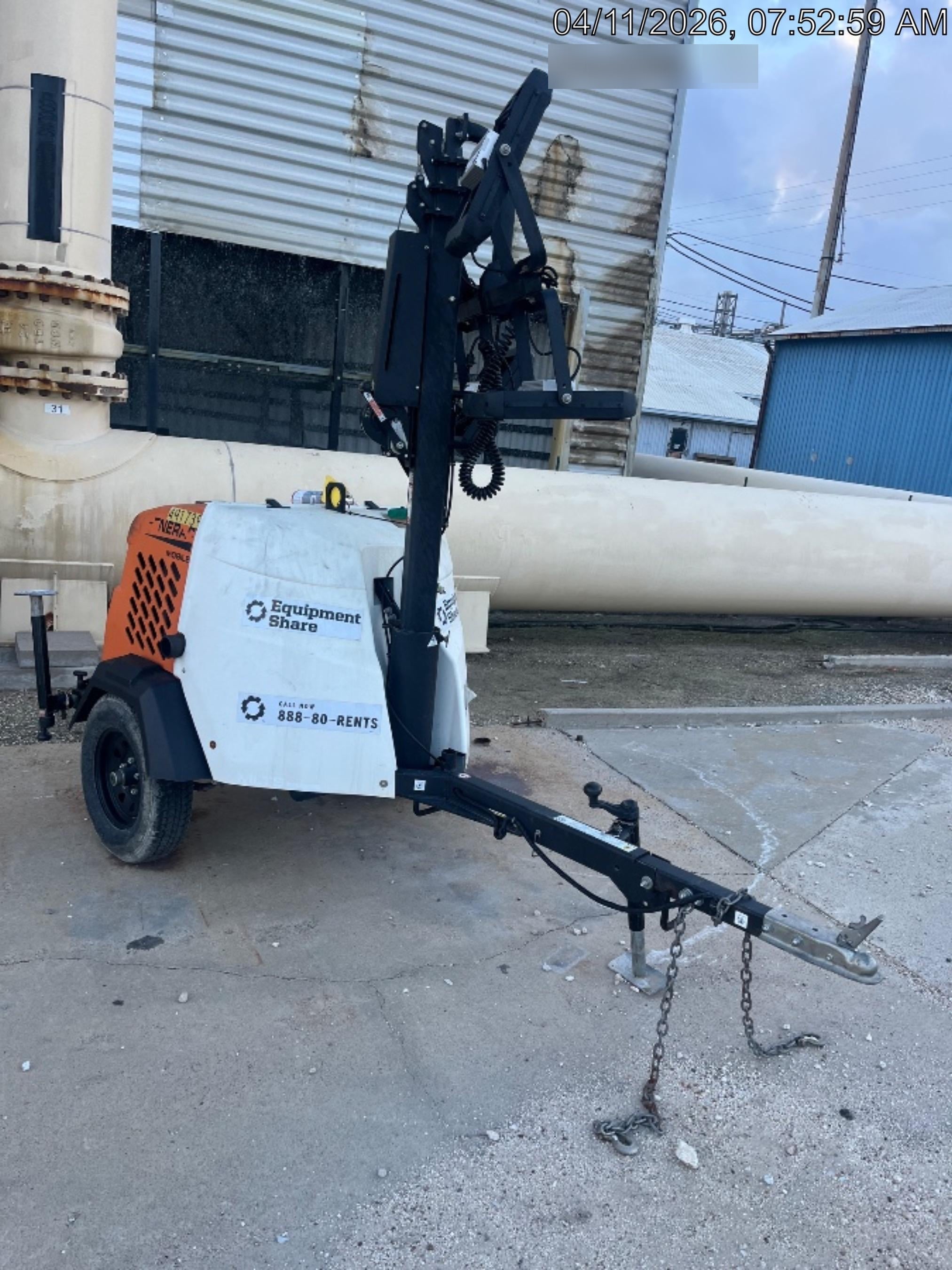 2025 Generac MLTS-4 Diesel, Mitsubishi L2E, 7.1 hp @1800 rpm, Flex Switch 120V Input, Powerzone Controller, (4) 320W LED Lights, 4kW Generator, 39.9 Gal Fuel Tank, 2" Ball, ES Decals