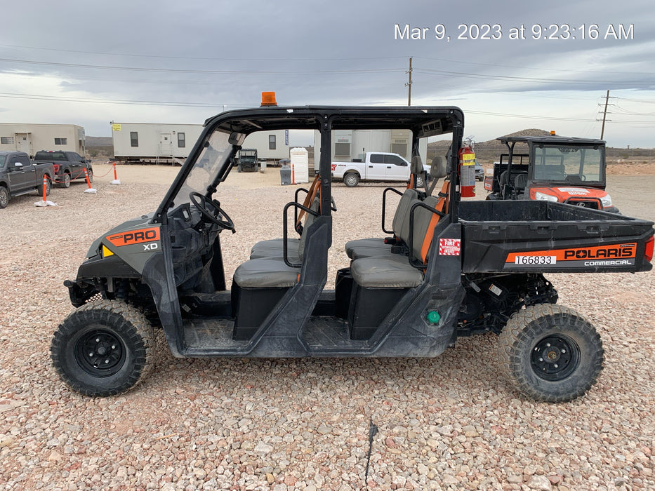 2021 Polaris Pro XD 4000D AWD Canopy, Diesel, 4-6 Passenger, LED Strobe, Rearview Mirror
