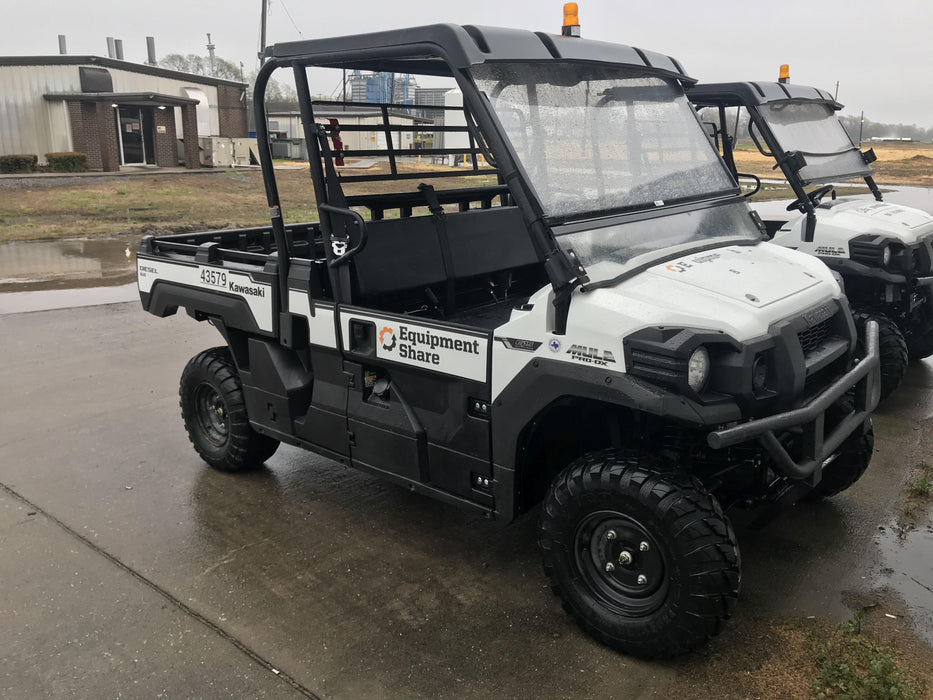 2019 Kawasaki MULE PRO-DX, 2-3 Seat Standard Options, Backup Alarm, Beacon, Plastic Hard Top, Poly Windshield, Horn Kit