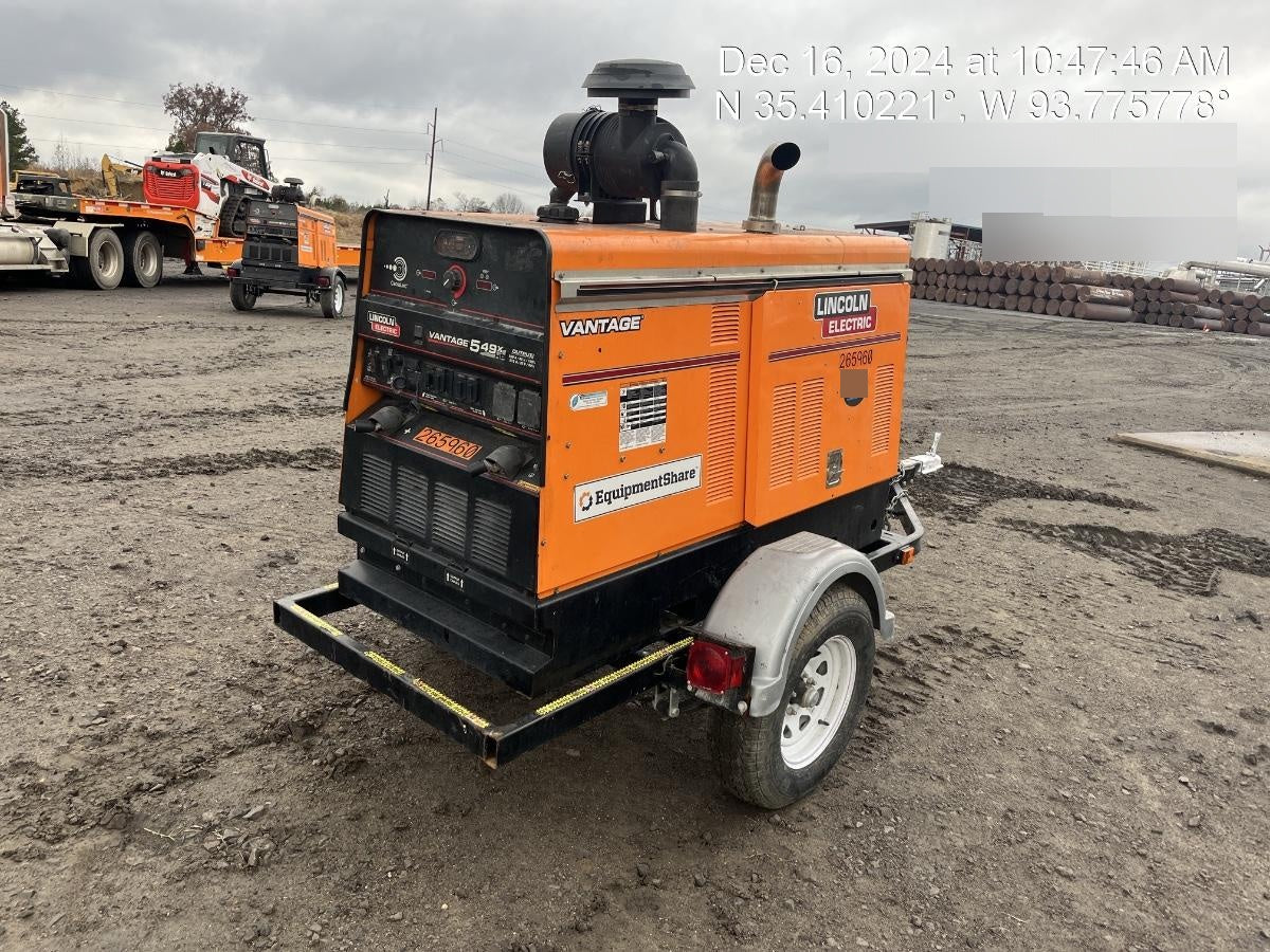 2022 Lincoln Electric Vantage 549X Crosslink Technology, Trailer Mounted, ES Decals, T3