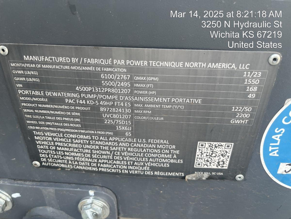 2024 ATLAS COPCO PAC F44 KD-S