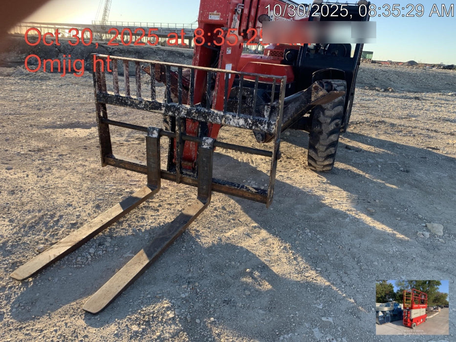 2019 Manitou MTA10055 Canopy, 120 HP, Solid Tires, Work Lights, Lift Hook, Auxiliary Hydraulics 66" Carriage and 60" Forks