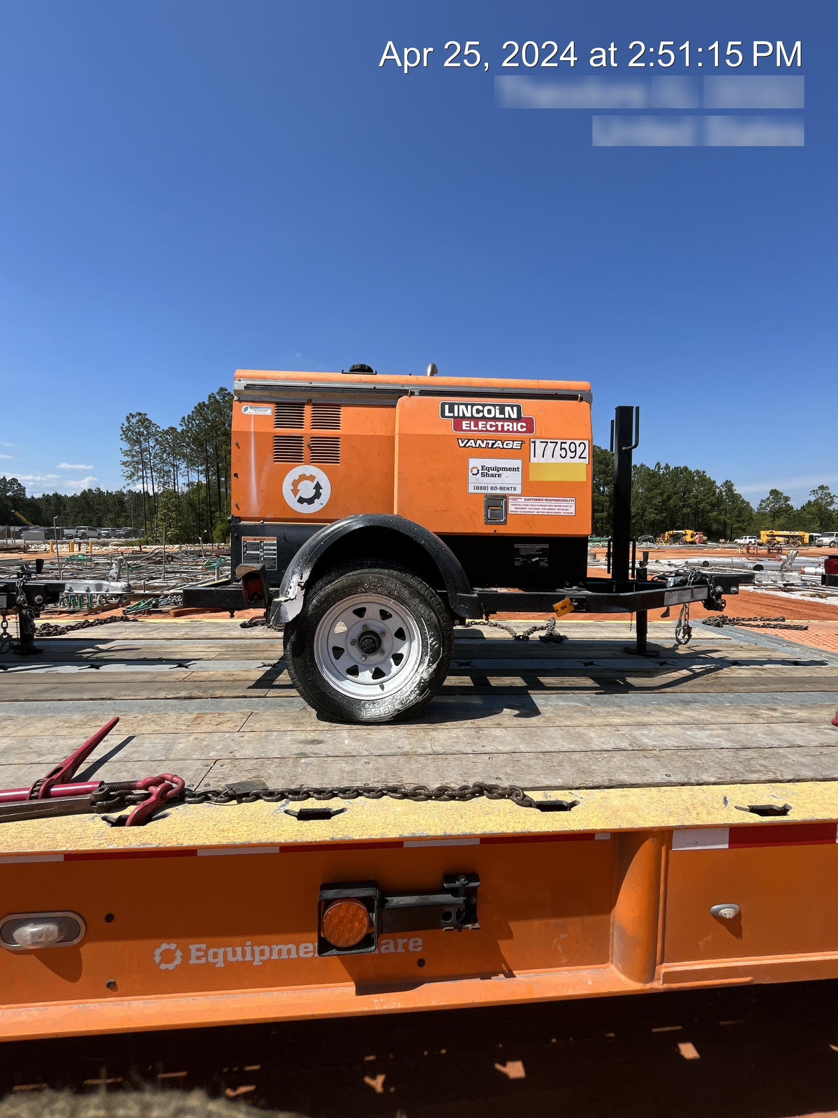 2021 Lincoln Electric Vantage 322 Vantage 322 Ready Pak 3 w/ Decals, ORANGE (includes trailer, cable rack, fender light kit) NO Telematics