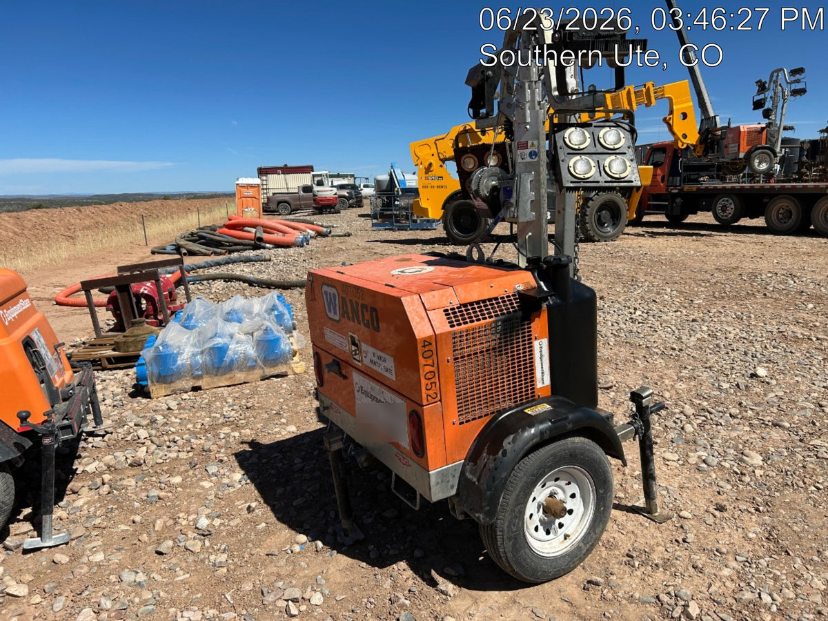 2024 Wanco WLTT-4MM4K Diesel, Deep Sea Controller, Shore Power Plug, Auto Start, (4) 350W LED Floodlights, 4kW Generator, 60 Gal Fuel Tank, 2" Ball, T3