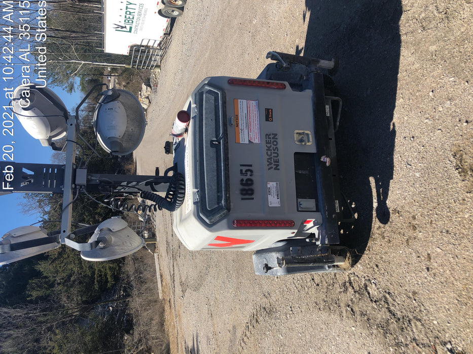 2018 Wacker Neuson LTV6L-MH Wacker Neuson LTV6L Mobile Light Tower w/Fuel Level Sensor Installed