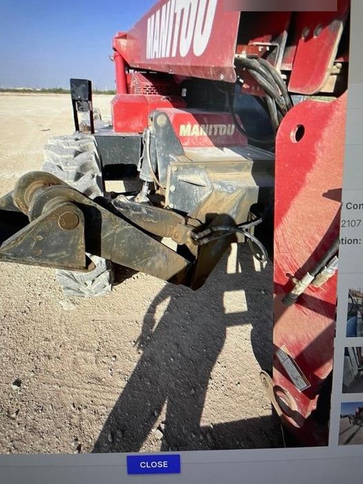 2018 Manitou 12042 Manitou MTA 12042 w/Open ROPS, Work Lights/Strobe, Aux Hyd, Solid Tires, Lift Hook, 66" Carriage, 72" Forks, Outriggers