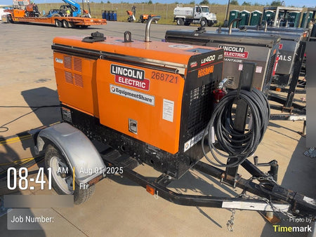 2022 Lincoln Electric LE400 Kubota V1505, Trlr, Cable Rack, Light Kit, ES Decals, T3