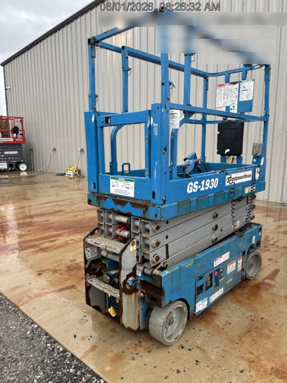 2020 Genie GS-1930 Solid Non Marking Tires, Beacon, Folding rails with half height swing gate