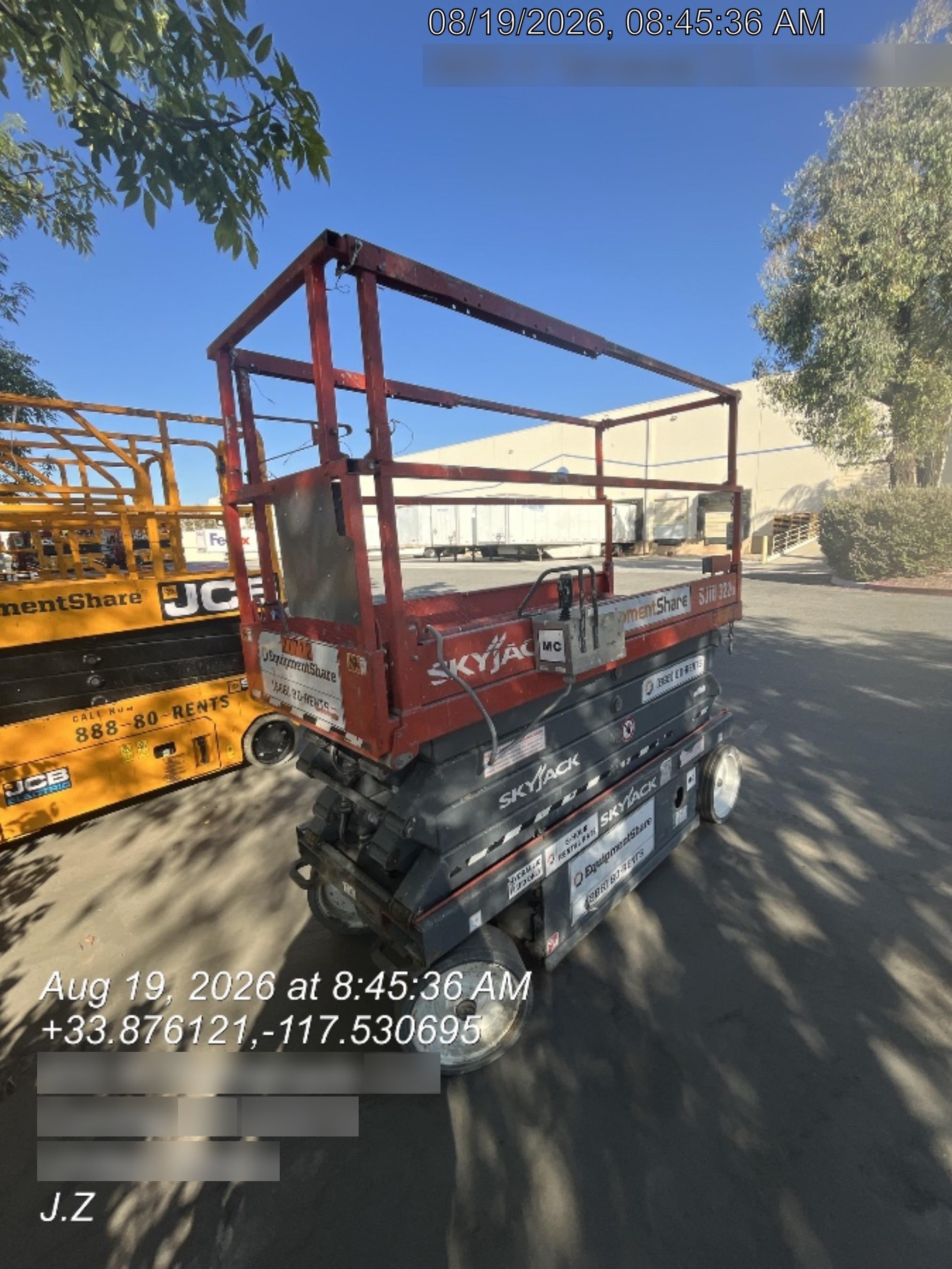 2019 Skyjack SJIII-3226 Standard Options