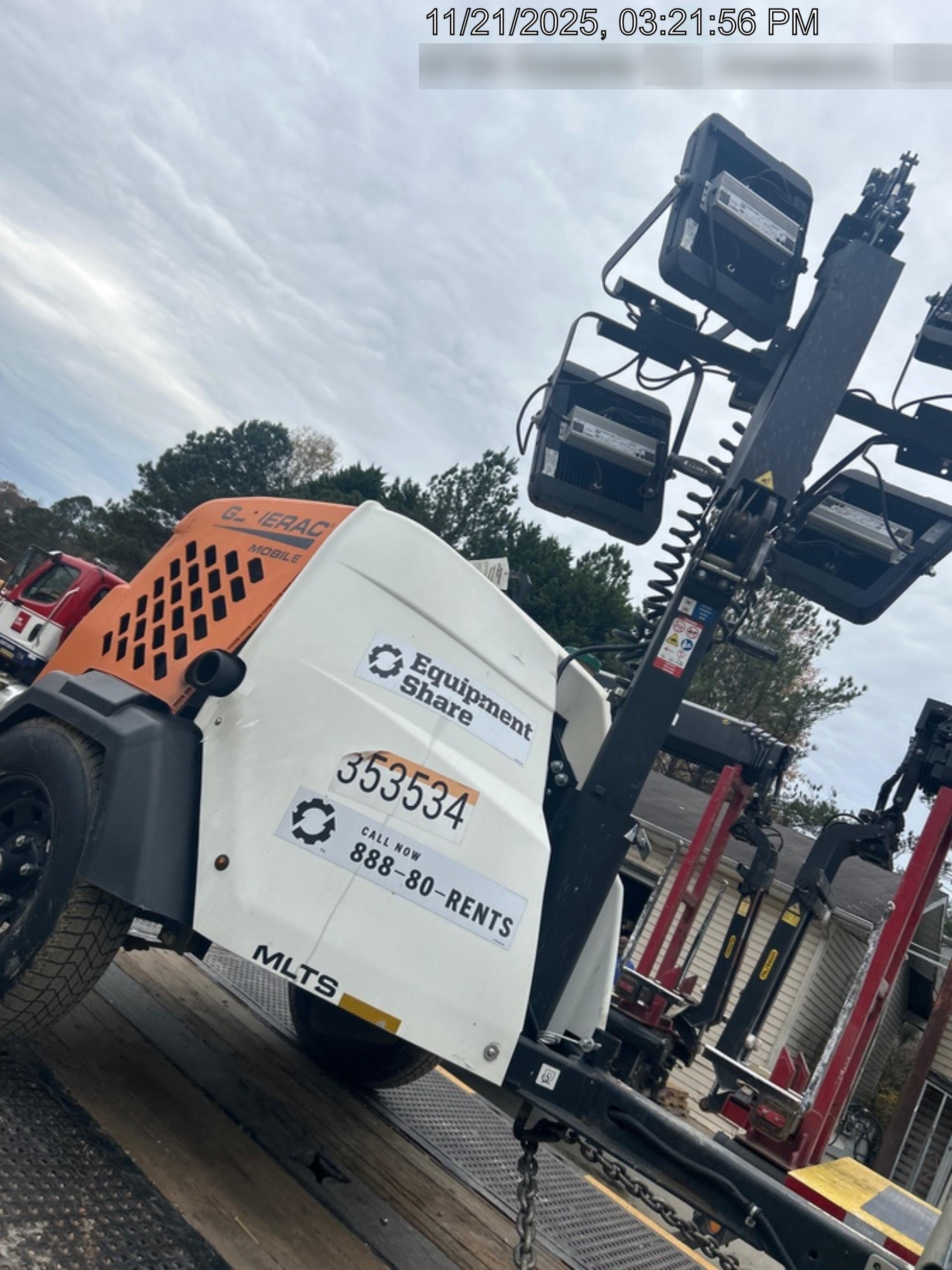 2023 Generac MLT2 Diesel, Flex Switch 120V Input, Powerzone Controller, (4) 320W LED Lights, 4kW Generator, 39.9 Gal Fuel Tank, 2" Ball, T3
