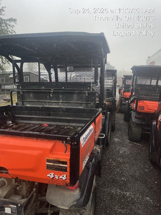 2022 Kubota RTV-X1140W-H Plastic Canopy, Windshield Acrylic Clear, LED Strobe Light, Wire Harness Kit, Back up Alarm