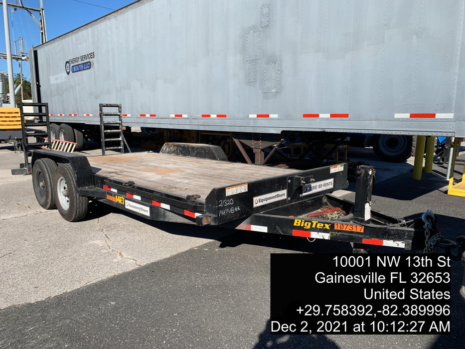 2021 BIG TEX TRAILER 14ET-18BK-KR