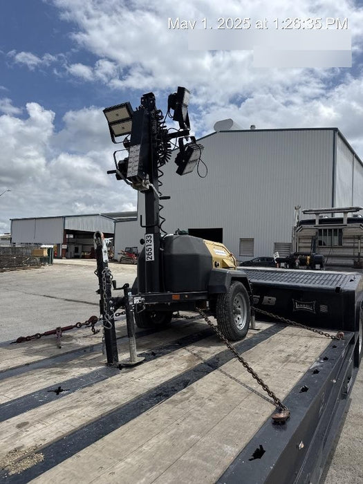 2022 Allmand NLV3GR (4) LED Light Fixture 350W, 23' Vertical Mast, 3kW Prime, Towable, ES Decals, T3