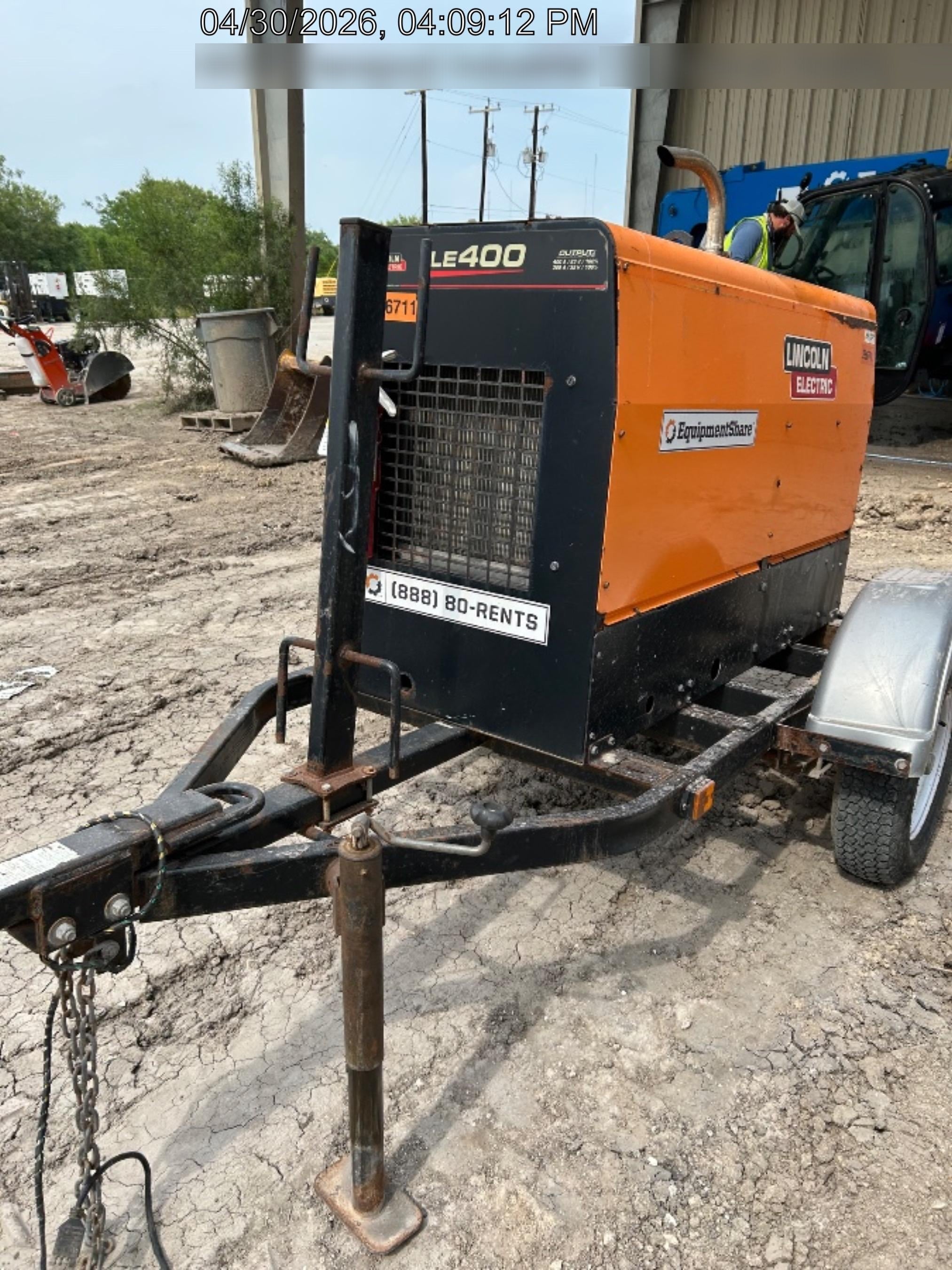2022 Lincoln Electric LE400 Kubota V1505, Trlr, Cable Rack, Light Kit, ES Decals, T3
