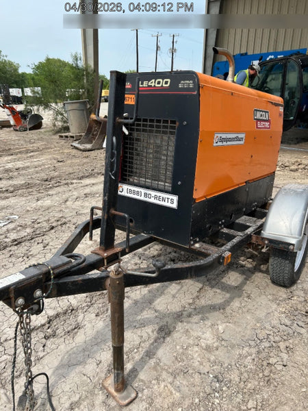 2022 Lincoln Electric LE400 Kubota V1505, Trlr, Cable Rack, Light Kit, ES Decals, T3