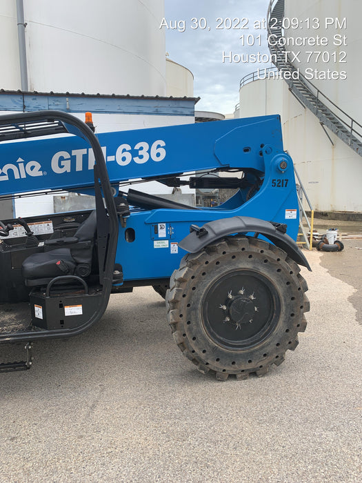 2017 Genie GTH-636 Genie GTH636, Solid RT Tires, T4F, worklights (LED, rear), Open ROPS