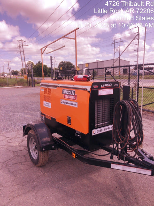 2023 Lincoln Electric LE400 Kubota V1505, Trlr, Cable Rack, Light Kit, ES Decals, T3