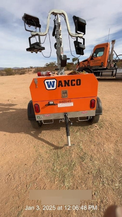 2024 Wanco WLTT-4MM4K Diesel, Deep Sea Controller, Shore Power Plug, Auto Start, (4) 350W LED Floodlights, 4kW Generator, 60 Gal Fuel Tank, 2" Ball, T3