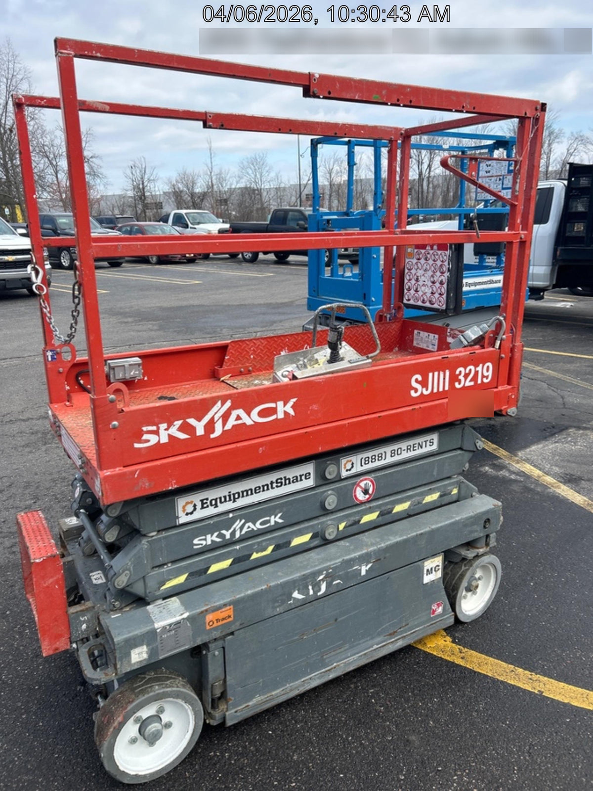 2017 Skyjack SJIII-3219 Standard Rental Specs