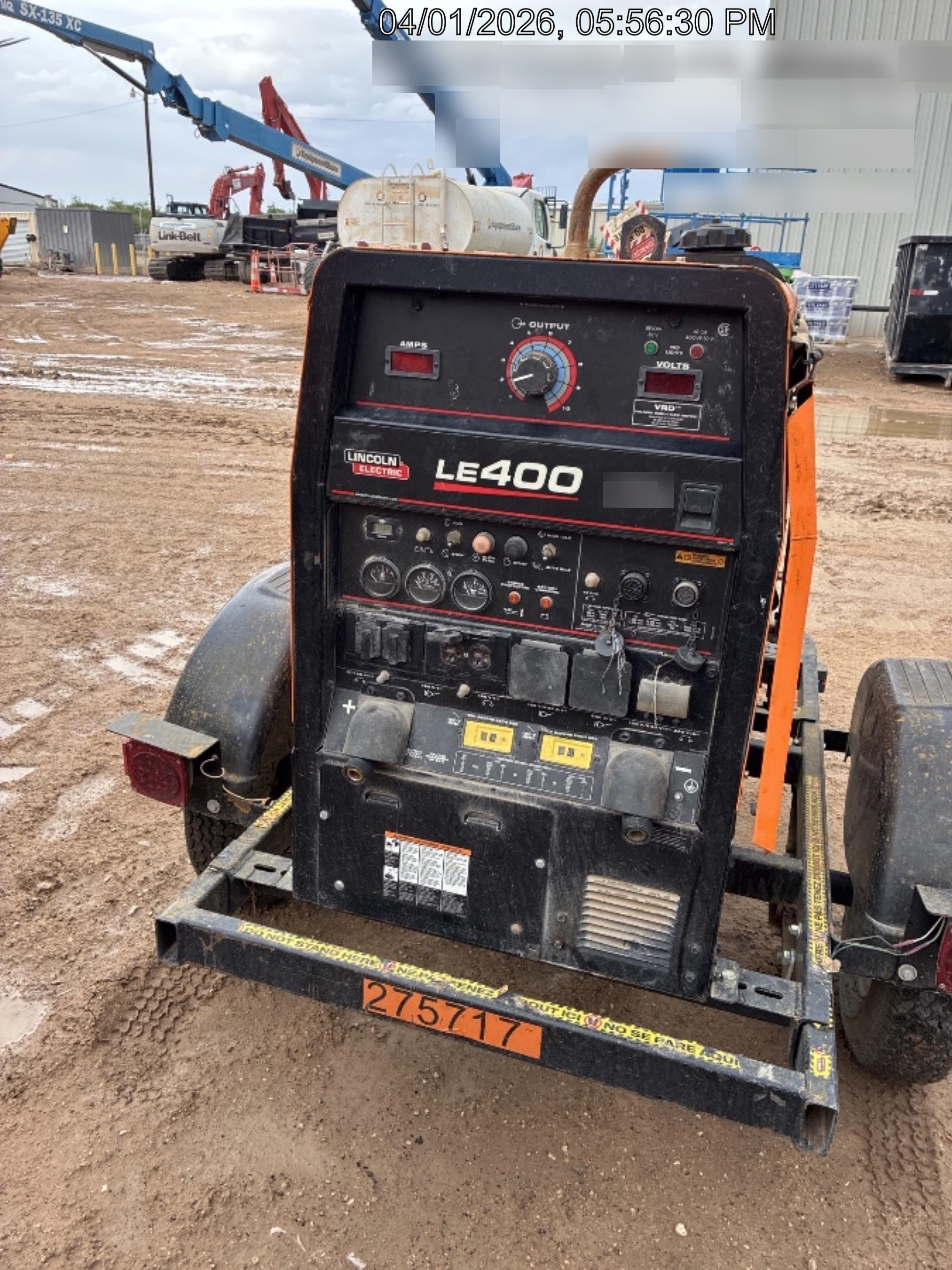 2022 Lincoln Electric LE400 Kubota V1505, Trlr, Cable Rack, Light Kit, ES Decals, T3