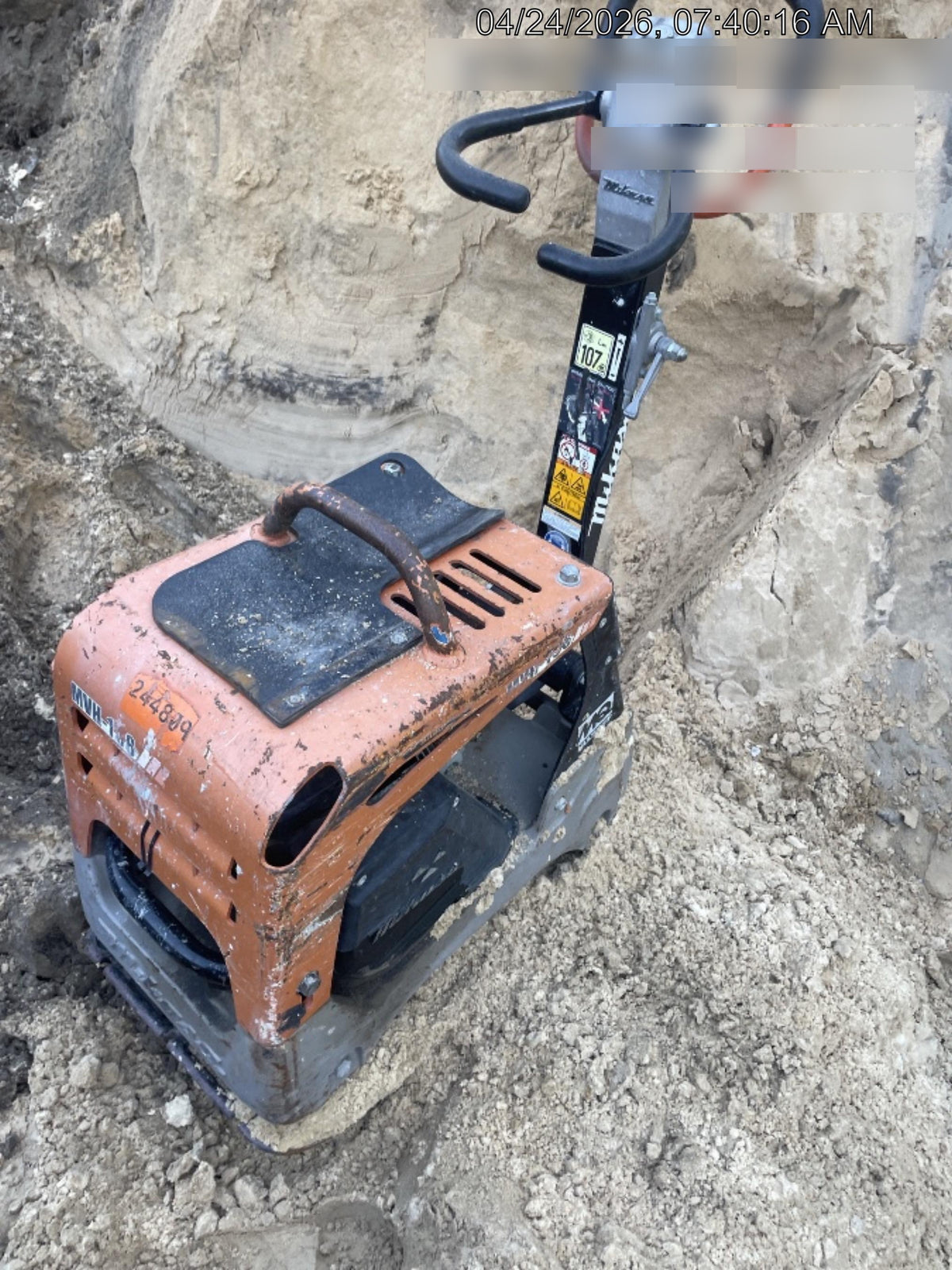 2022 Multiquip MVH158 Honda GX200, 17" Plate, Gas