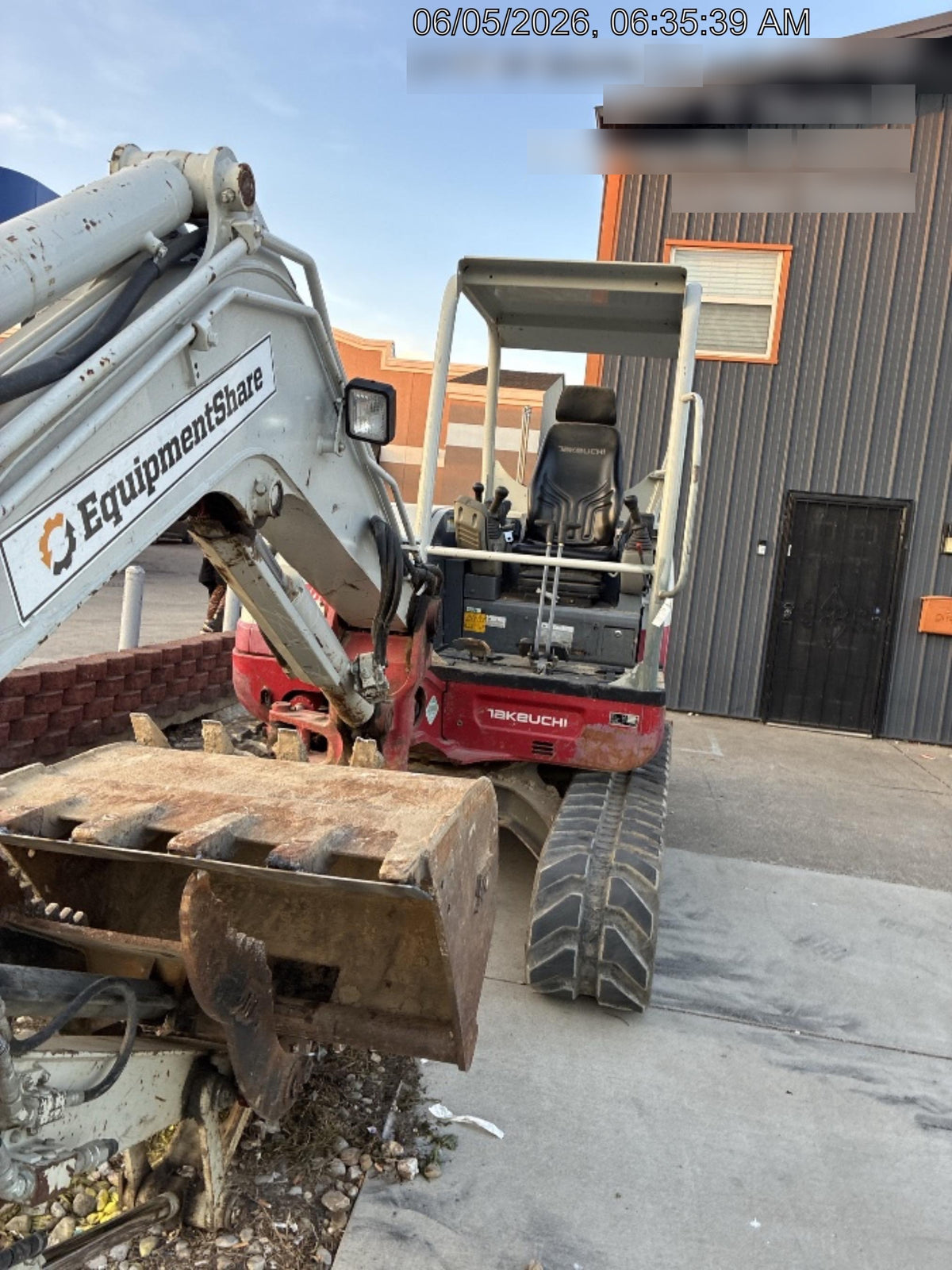 2019 Takeuchi TB260 Takeuchi TB260 Canopy w/Rubber Tracks, Auxiliary Hydraulics, Standard Blade, Manual QC