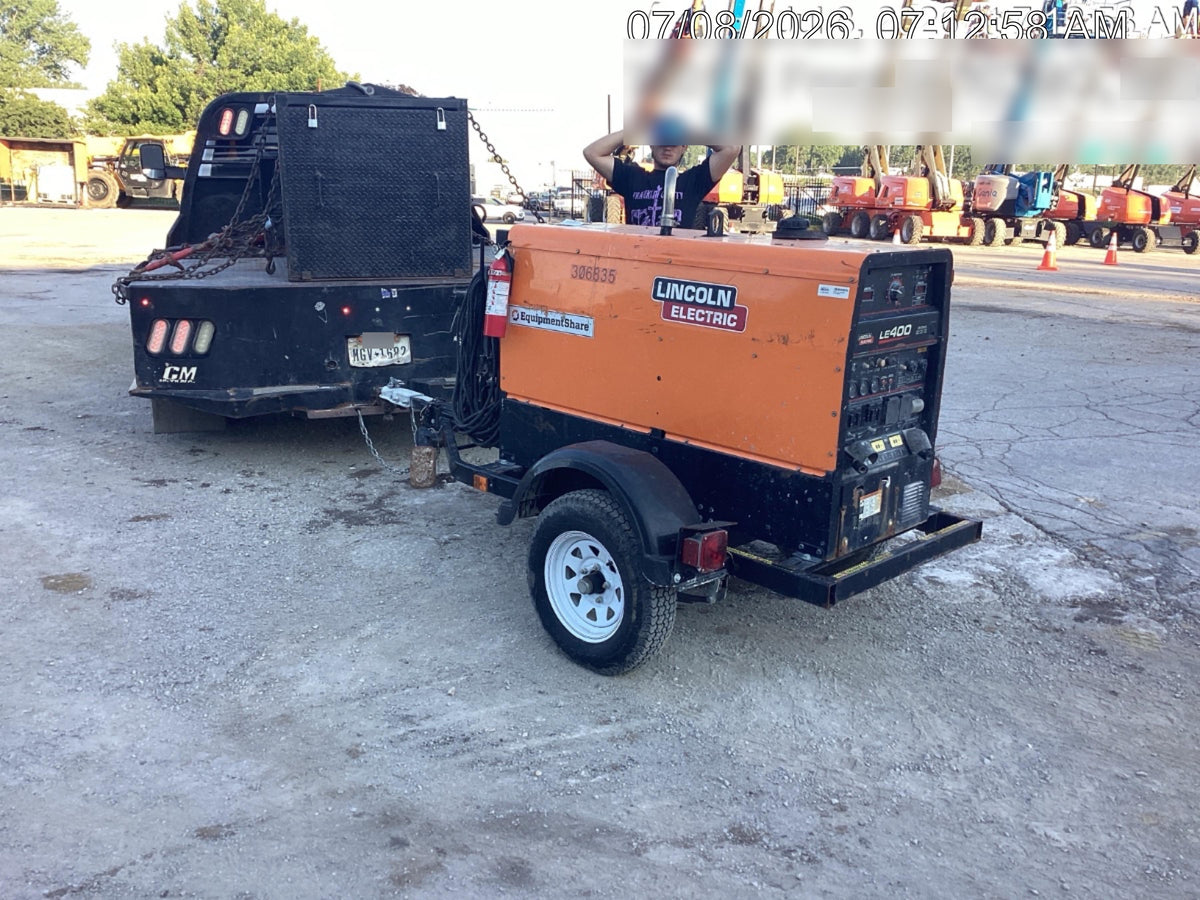 2023 Lincoln Electric LE400 Kubota V1505, Trlr, Cable Rack, Light Kit, ES Decals, T3