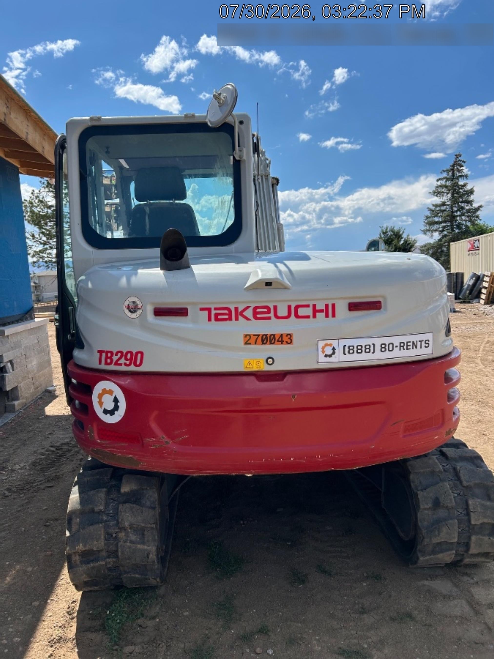 2022 TAKEUCHI TB290-CR