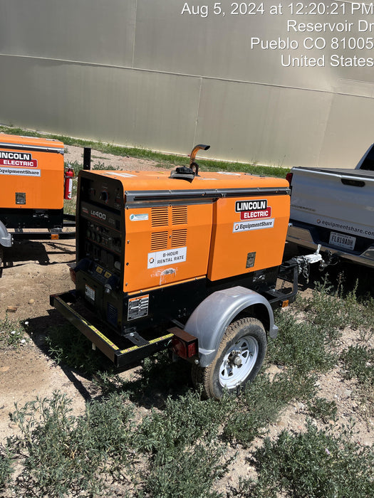 2022 Lincoln Electric LE400 Kubota V1505, Trlr, Cable Rack, Light Kit, ES Decals, T3