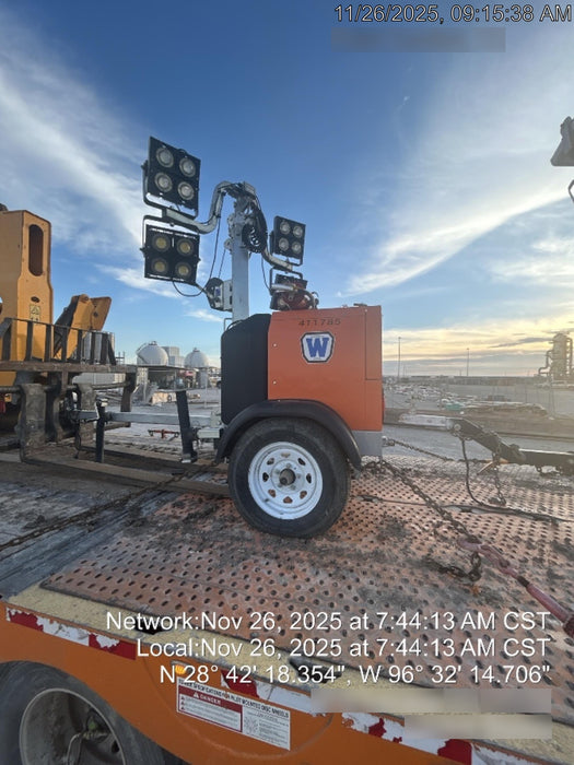 2024 Wanco WLTT-4MM4K Diesel, Deep Sea Controller, Shore Power Plug, Auto Start, (4) 350W LED Floodlights, 4kW Generator, 60 Gal Fuel Tank, 2" Ball, T3