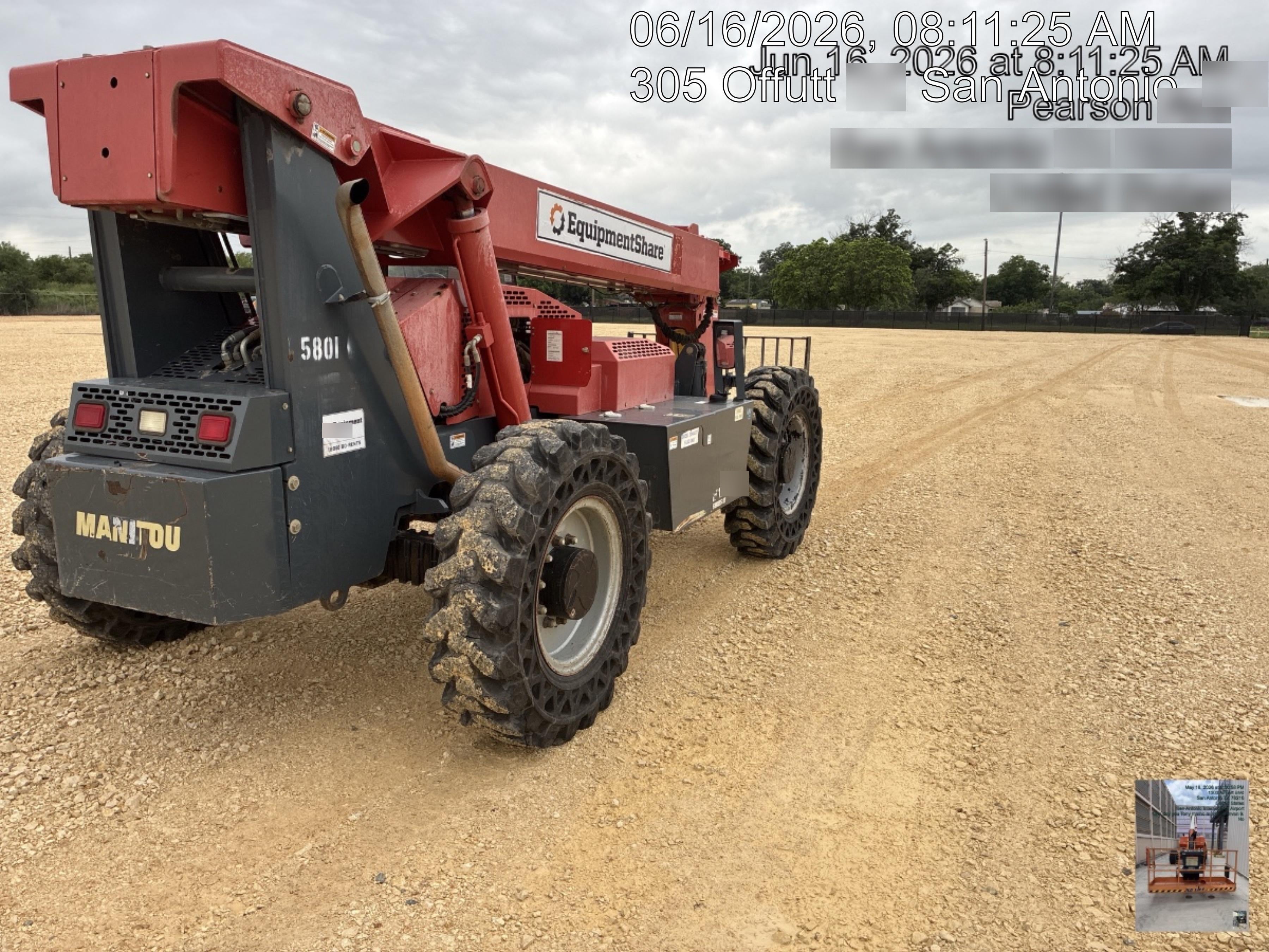 2017 Manitou 12042 Manitou MTA 12042, Solid Tires, 66" Carriage, Open ROPS, Flashing Beacon and Work Light Package