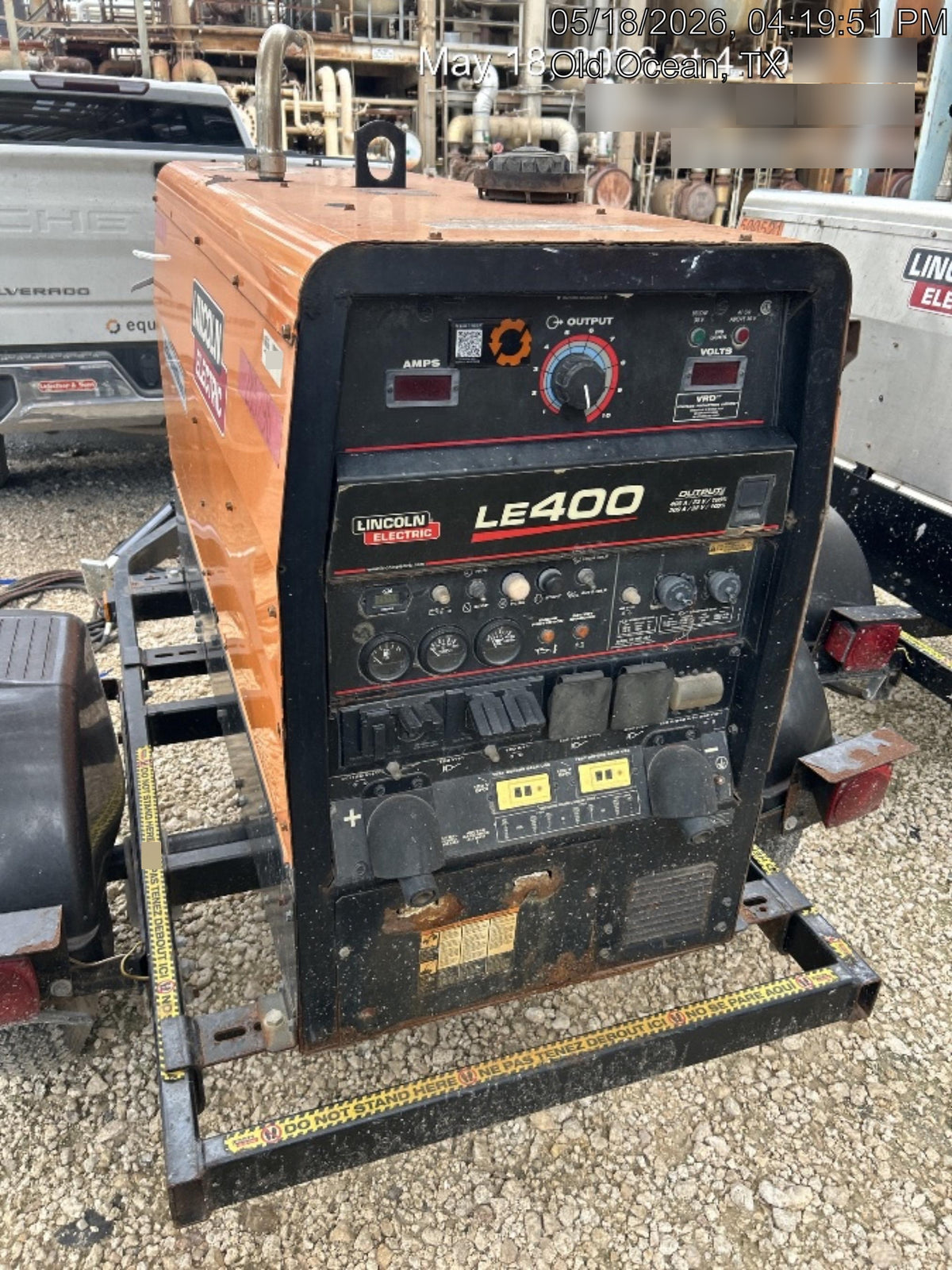 2022 Lincoln Electric LE400 Kubota V1505, Trlr, Cable Rack, Light Kit, ES Decals, T3