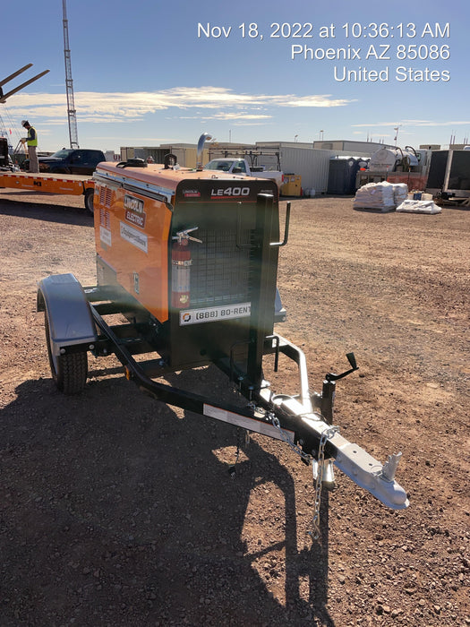 2022 Lincoln Electric LE400 Kubota V1505, Trlr, Cable Rack, Light Kit, ES Decals, T3