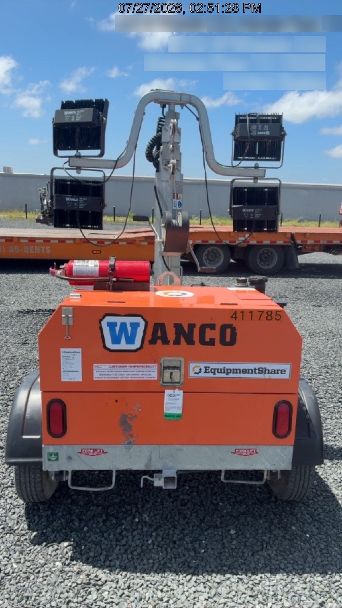 2024 Wanco WLTT-4MM4K Diesel, Deep Sea Controller, Shore Power Plug, Auto Start, (4) 350W LED Floodlights, 4kW Generator, 60 Gal Fuel Tank, 2" Ball, T3