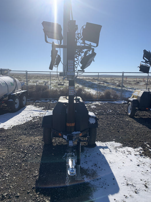 2021 Allmand NLV3GR (4) LED Light Fixture 350W, 23' Vertical Mast, 3kW Prime, Towable, Deep Sea L401, Leveling Jacks, Yanmar T4F 5.8hp