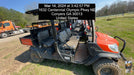 2022 Kubota RTV-X1140W-H Plastic Canopy, Windshield Acrylic Clear, LED Strobe Light, Wire Harness Kit, Back up Alarm