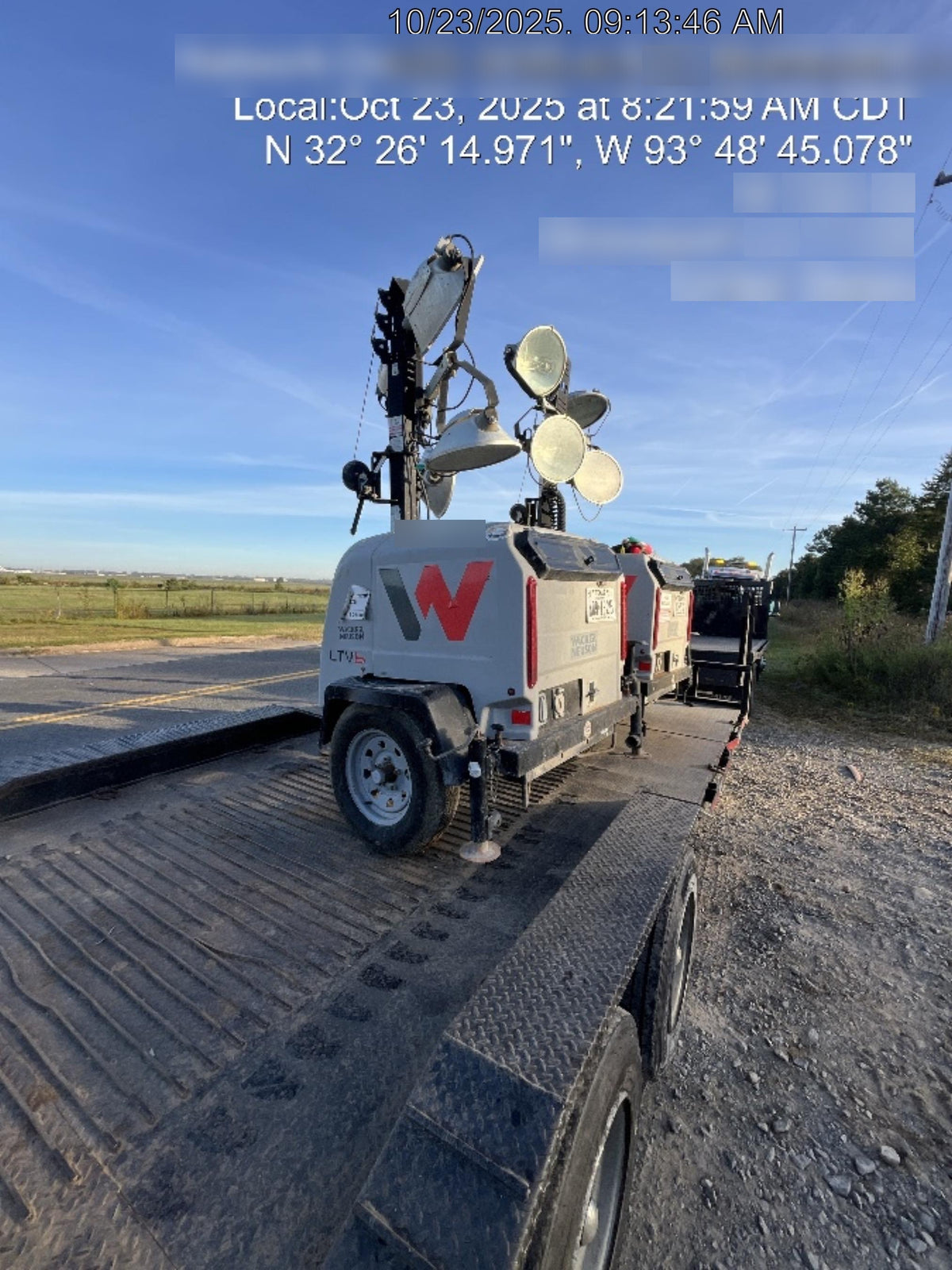 Wacker Neuson LTV6K-MH Wacker Neuson LTV6K Towable Light Tower