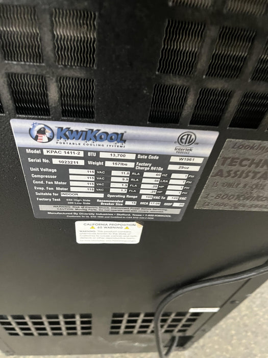 2022 KWIKOOL KPAC1411-2