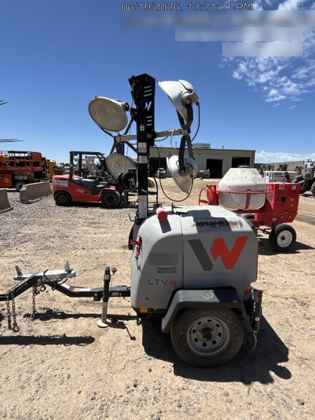2019 Wacker Neuson LTV6L-MH Mobile Light Tower w/Fuel Level Sensor Installed